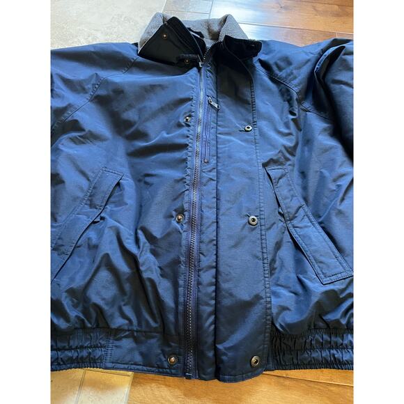 Vintage LL Bean Navy Polartec Gore-Tex Shell Sherpa Lined Coat Mens Med 38-40 - Picture 8 of 14